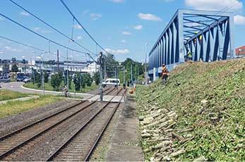 Bahnübergangsarbeiten